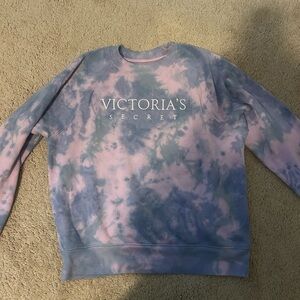Victoria's Secret Pastel Tie-Dye Pullover - Pink & Blue